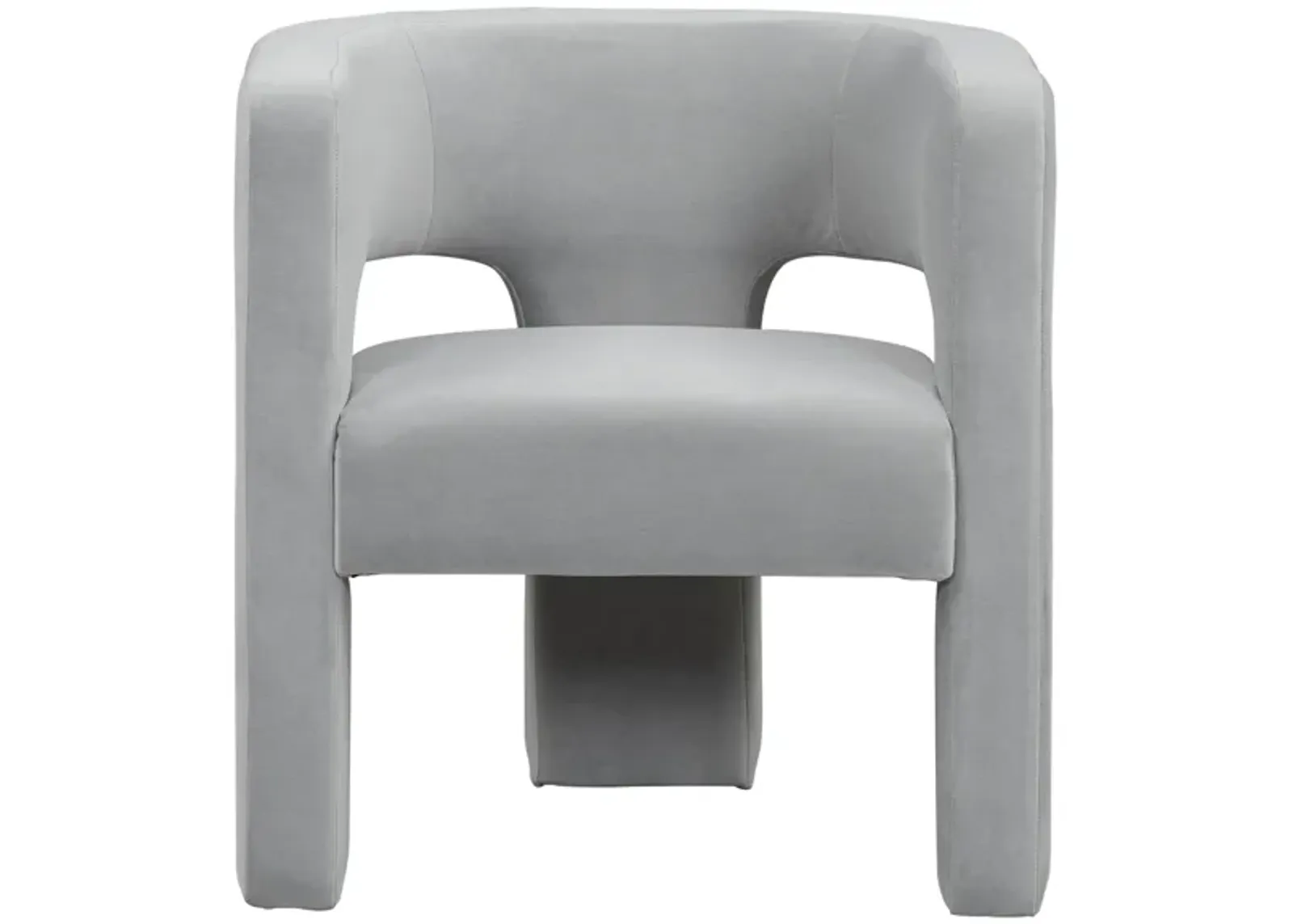 Round Back Chair, Gray