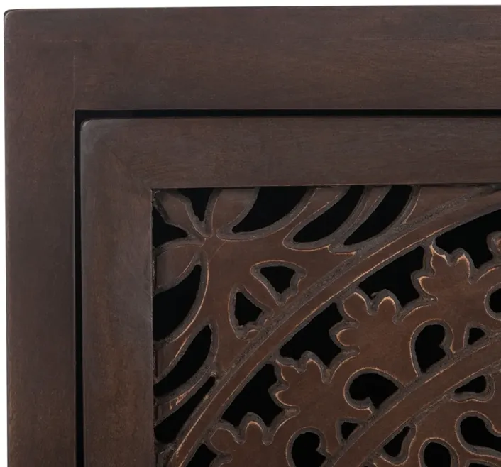 THEA 1 DOOR CARVED NIGHTSTAND