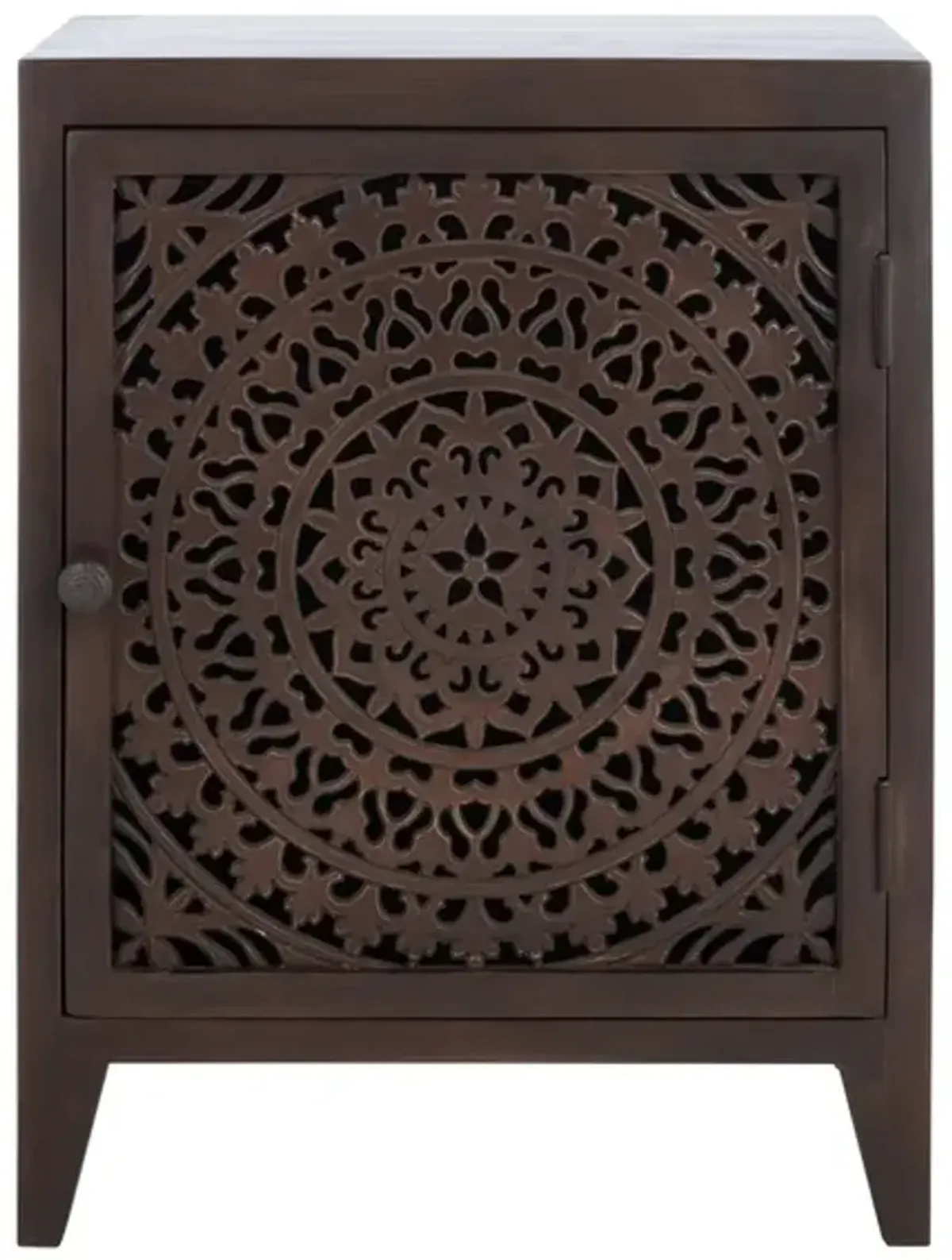 THEA 1 DOOR CARVED NIGHTSTAND