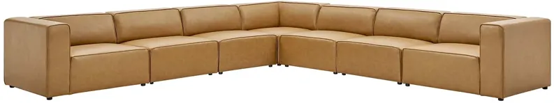 Mingle Vegan Leather 7-Piece Sectional Sofa