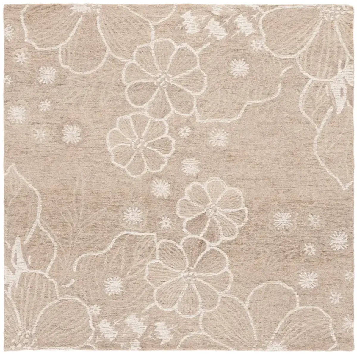 JARDIN 735 BEIGE  6' x 6' Square Square Rug