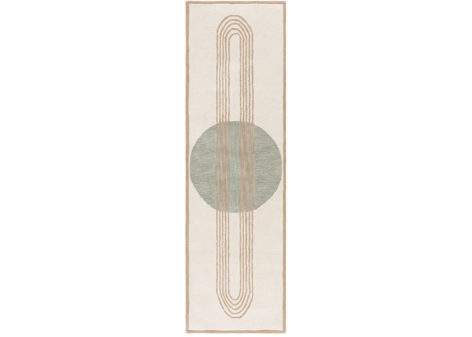 RODEO DRIVE 376 IVORY  2'-3' x 8' Runner Rug