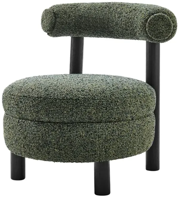 Esther Boucle Accent Chair, Speckled Green