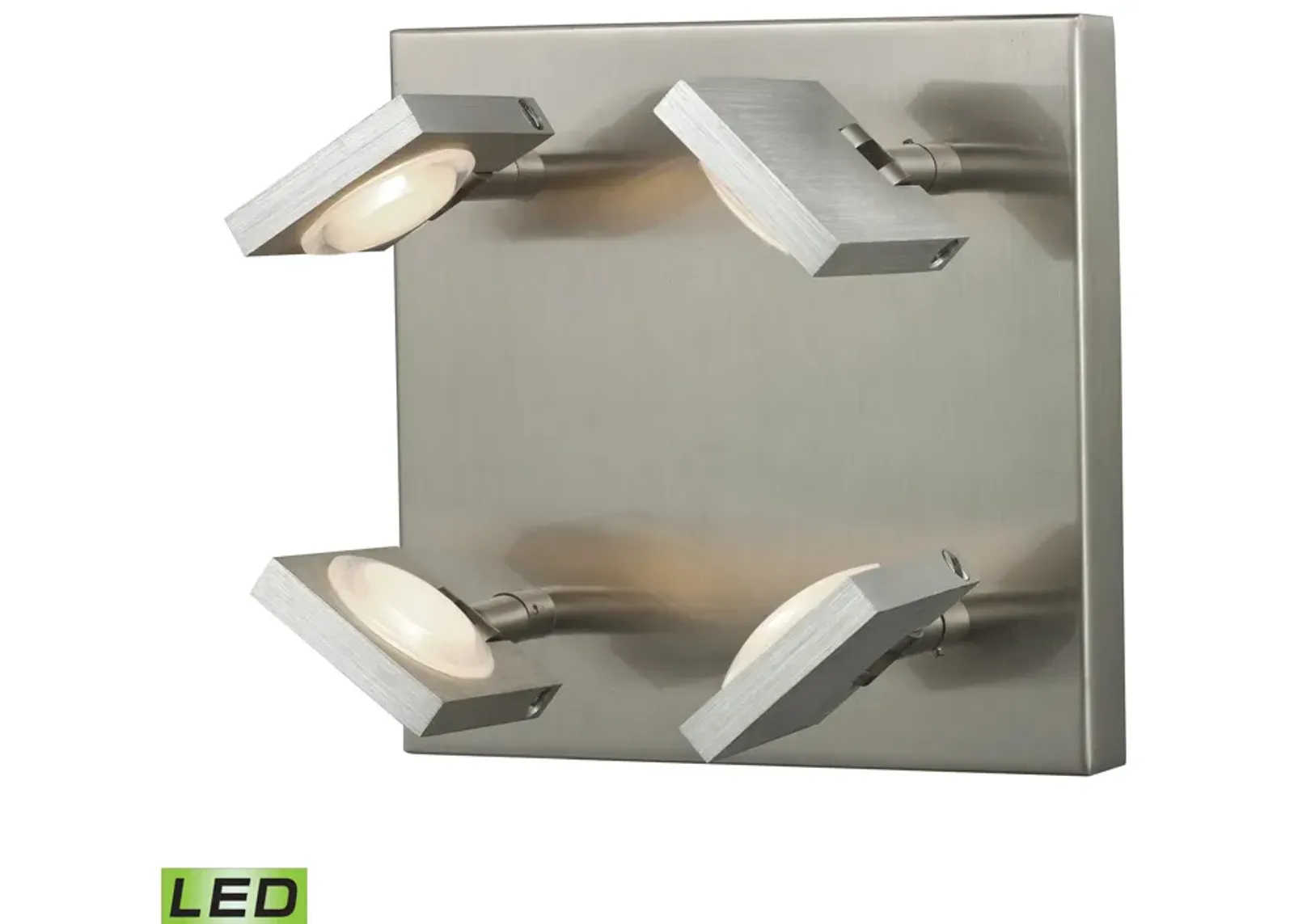 Reilly 6" High 4-Light Sconce - Brushed Aluminum