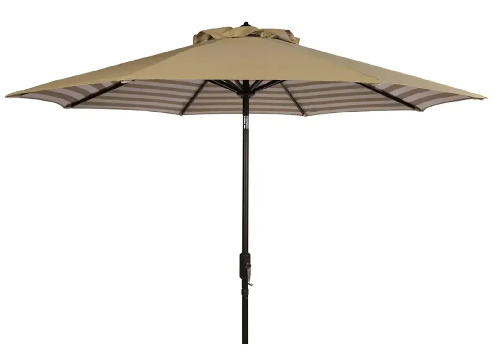 Athens inside Out Striped 9ft Crank Outdoor Auto Tilt Umbrella