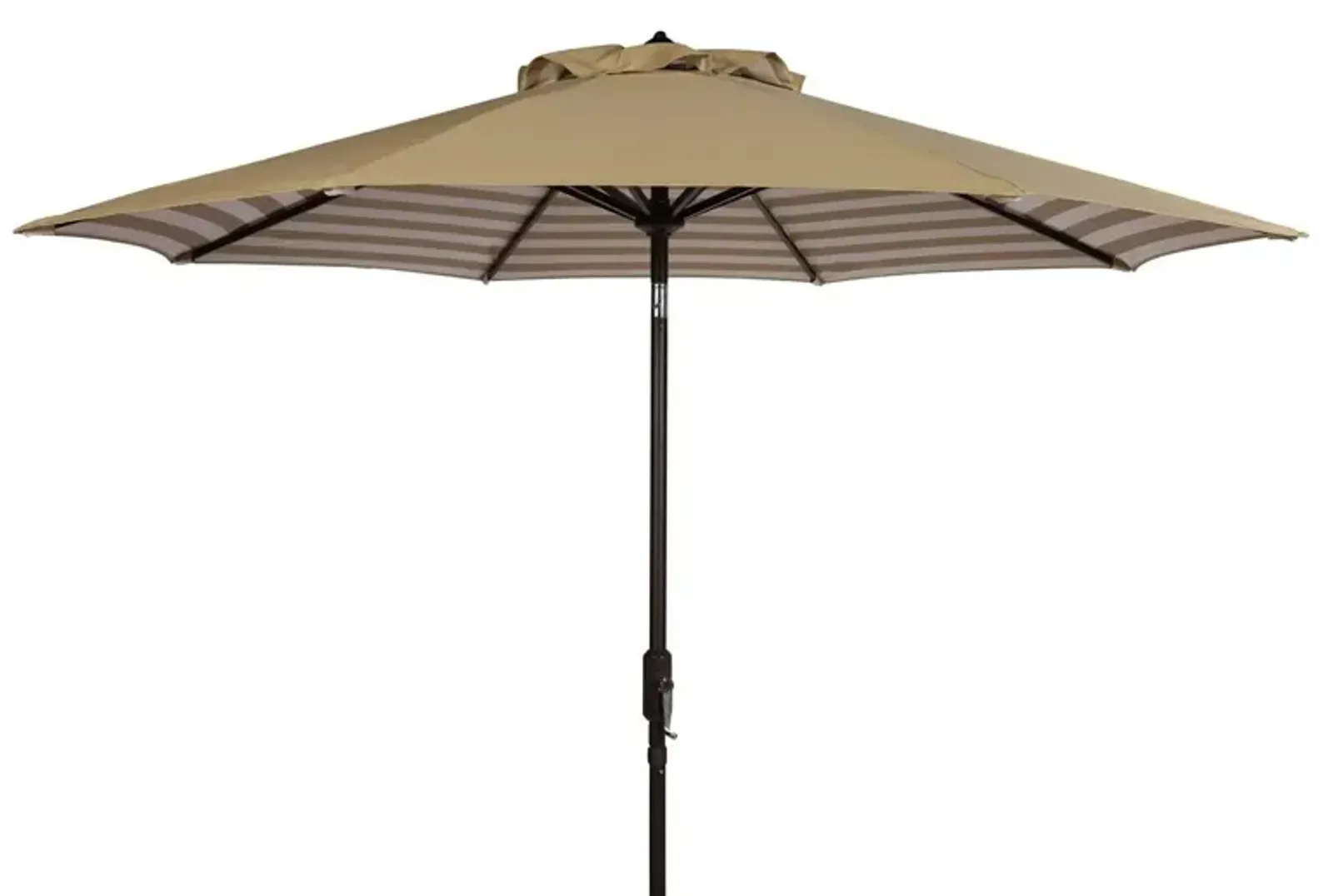 Athens inside Out Striped 9ft Crank Outdoor Auto Tilt Umbrella