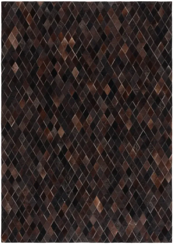 STUDIO LEATHER Hand Woven 5' x 8' area rug