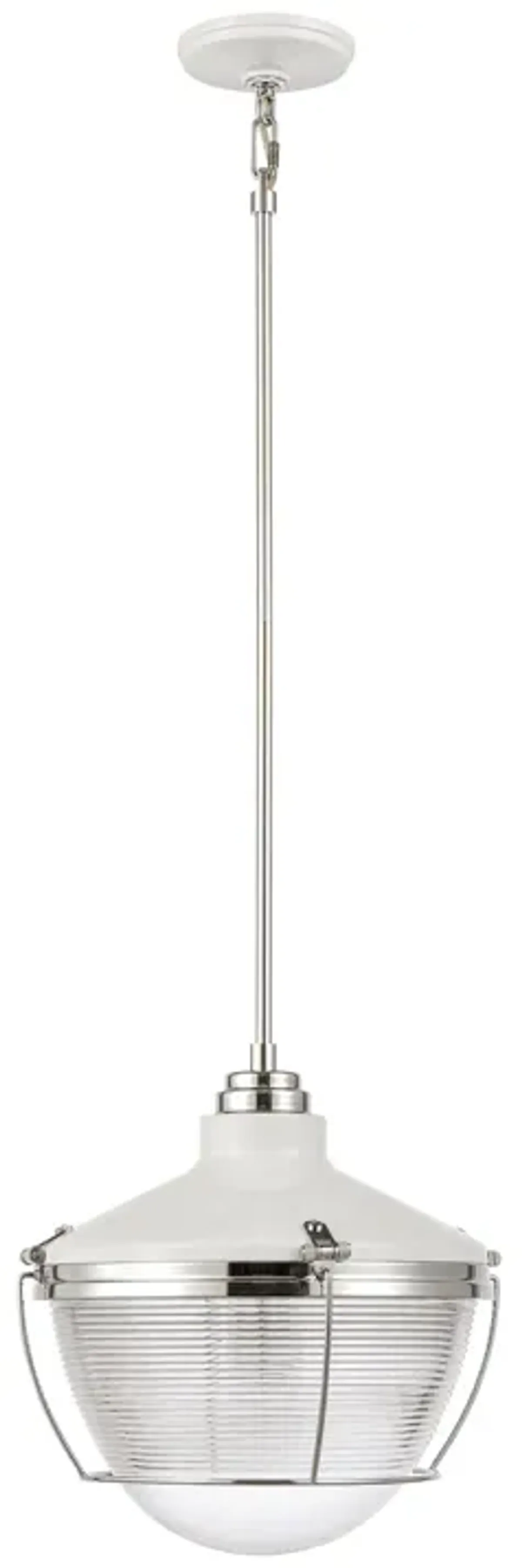 Seaway Passage 14" Wide 1-Light Pendant - White