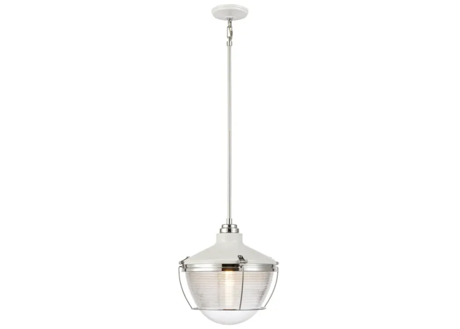 Seaway Passage 14" Wide 1-Light Pendant - White