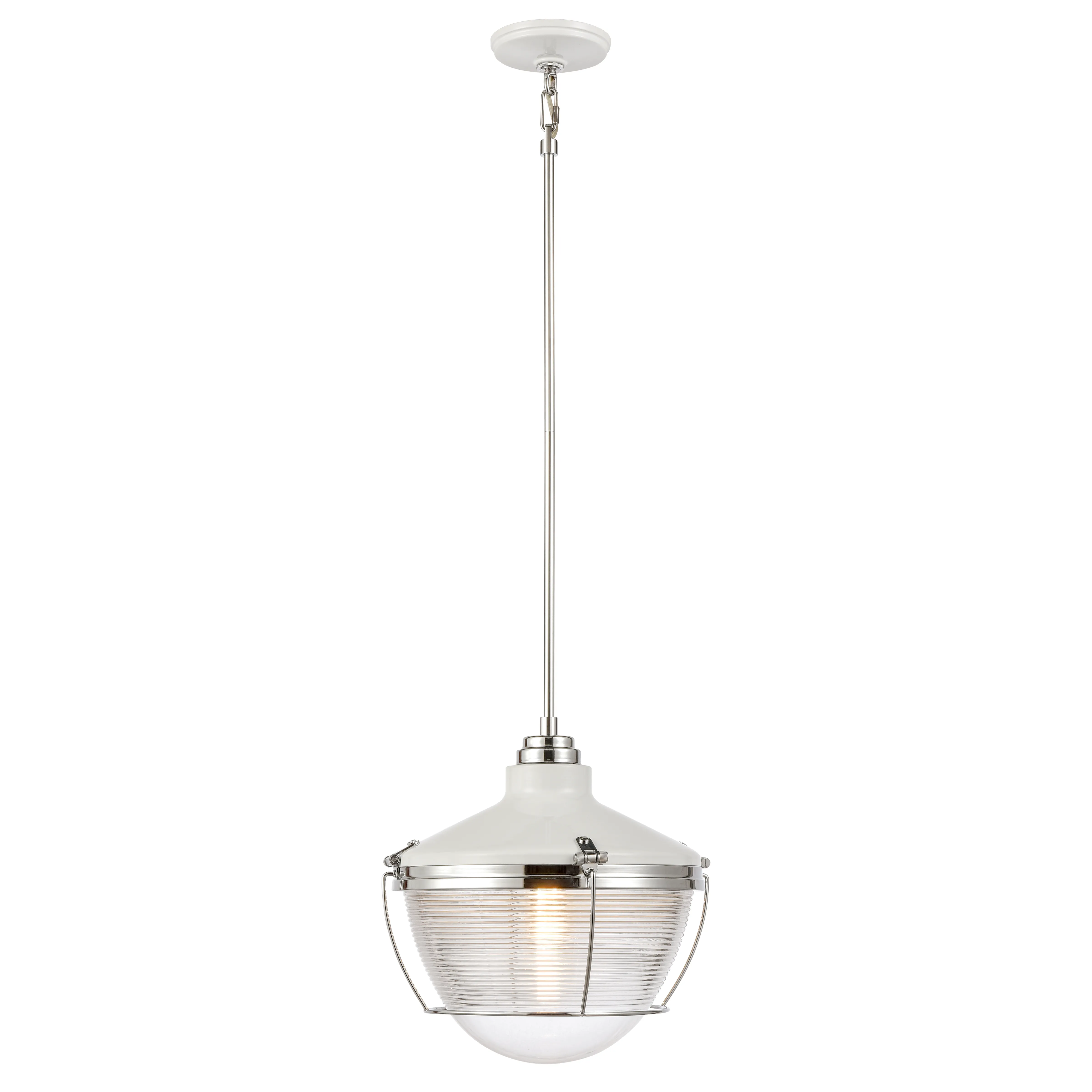 Seaway Passage 14" Wide 1-Light Pendant - White