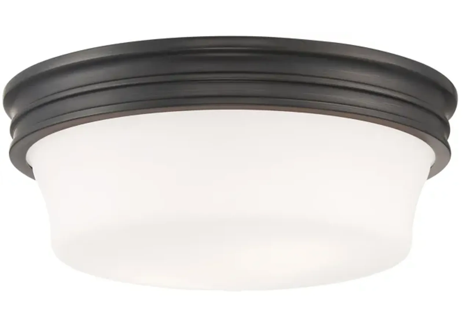 Galen Glass Flush Mount Ceiling Light - Oil Rubbed Bronze