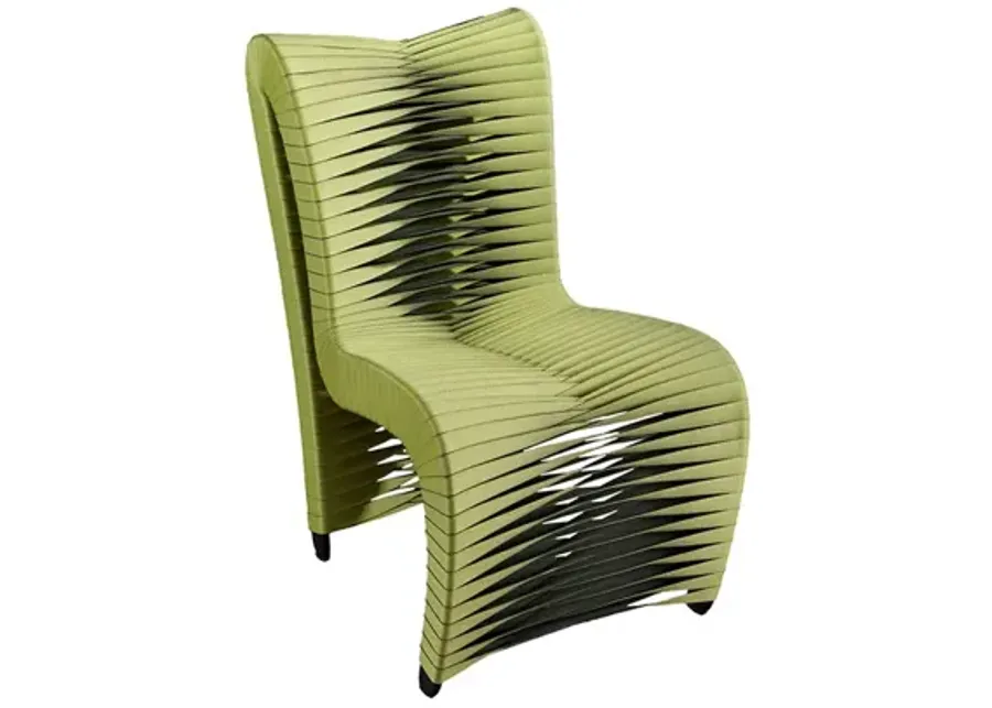 Seat Belt Dining Chair, High Back, Green/Black