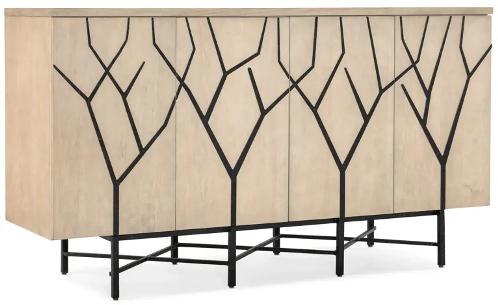 Melange Branched Four Door Entertainment Credenza