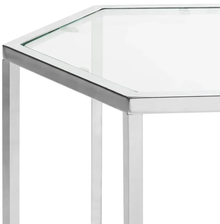 TEAGAN GLASS END TABLE