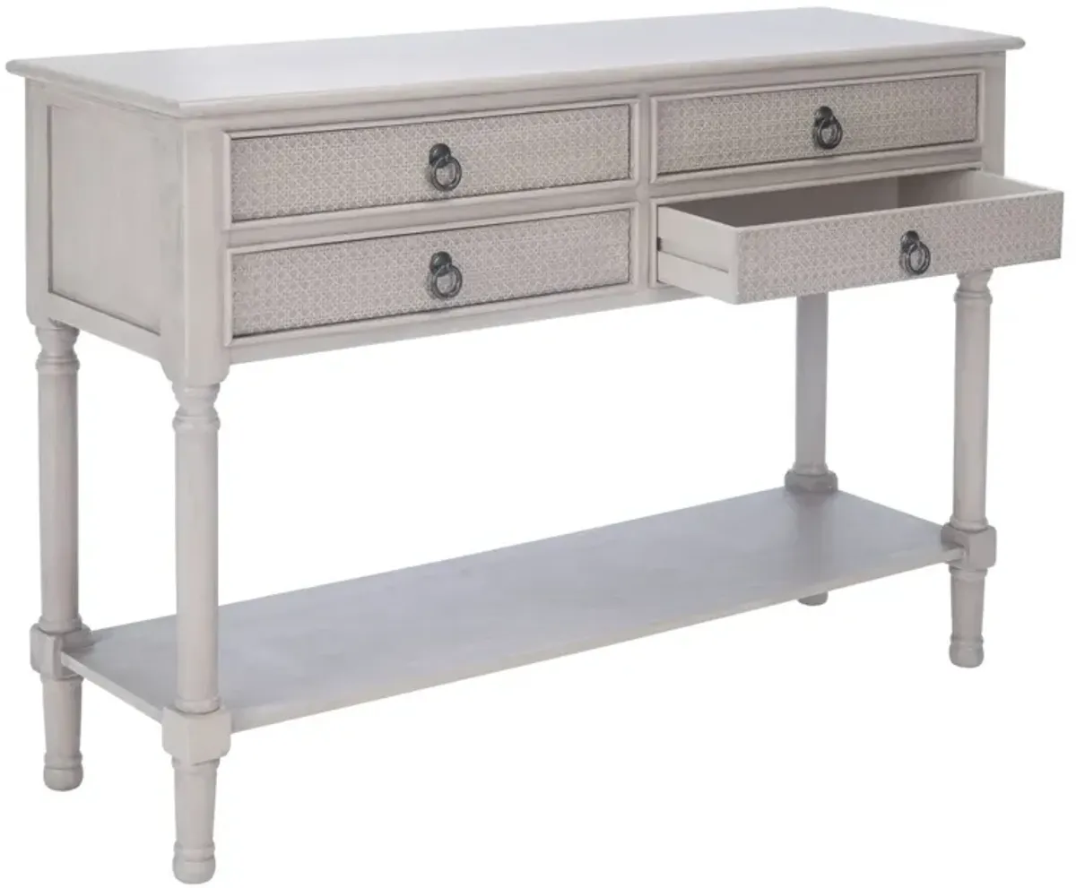 HAINES 4DRW CONSOLE TABLE