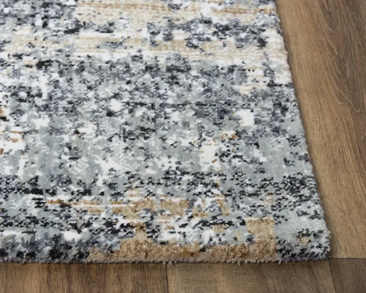 Elite Lt. Gray  Recycled Polyester 2'6" x 8' Runner Rug