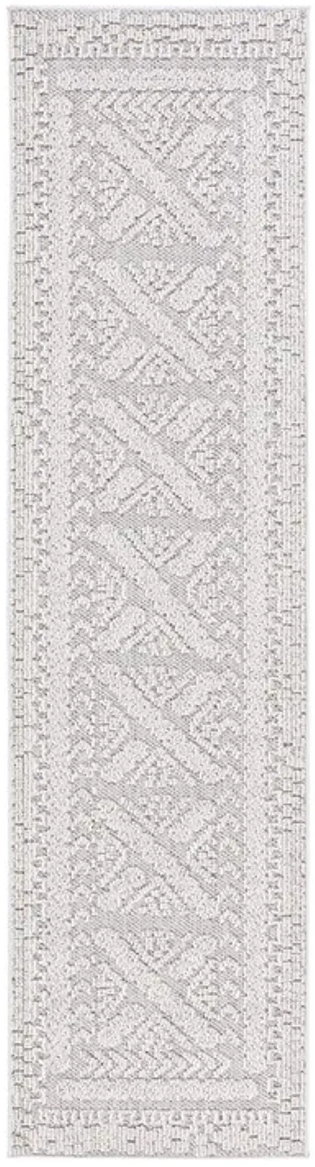 GLOBAL 202 Grey  2'-2' X 8' Runner Rug