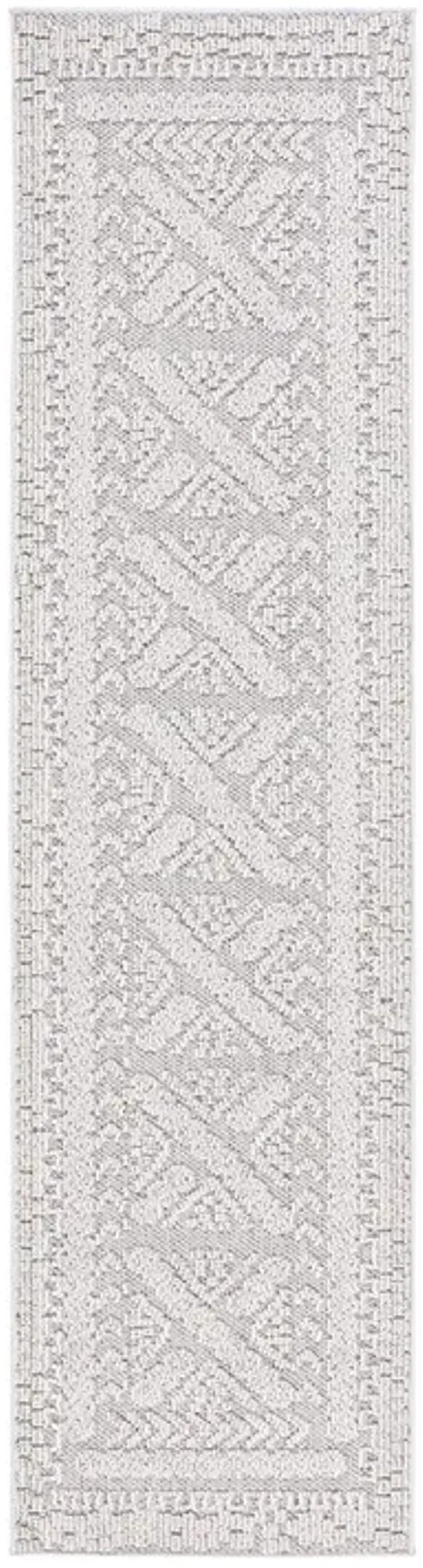 GLOBAL 202 Grey  2'-2' X 8' Runner Rug