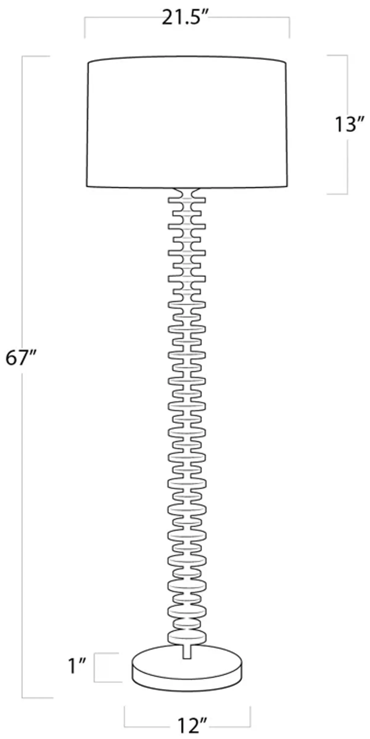 Fishbone Floor Lamp