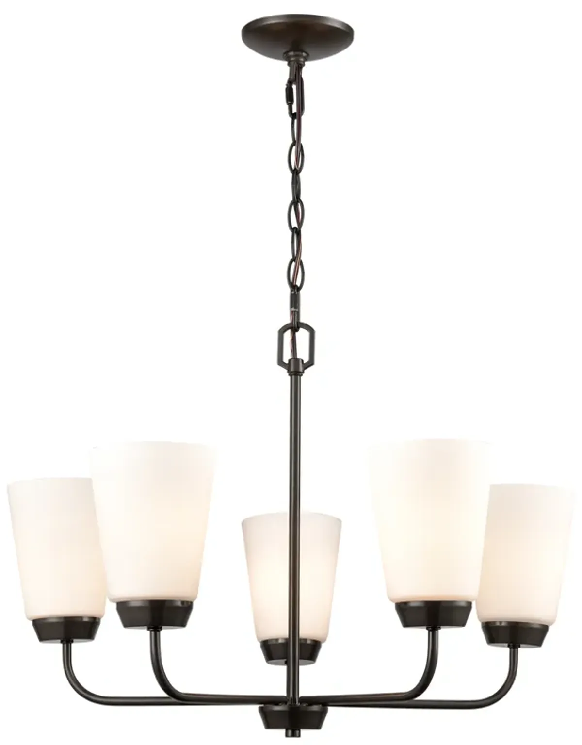 Winslow 25" Wide 5-Light Chandelier - Oil Rubbed Bronze