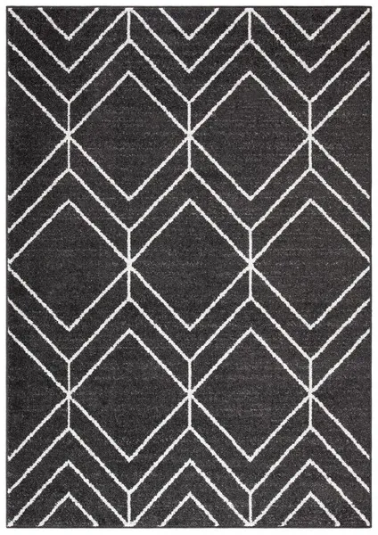 ADIRONDACK Contemporary Brown / Ivory 9' X 12' Powerloomed Rug