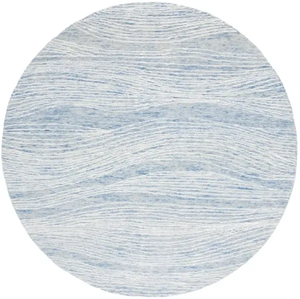 METRO 995 BLUE  8' x 8' Round Round Rug