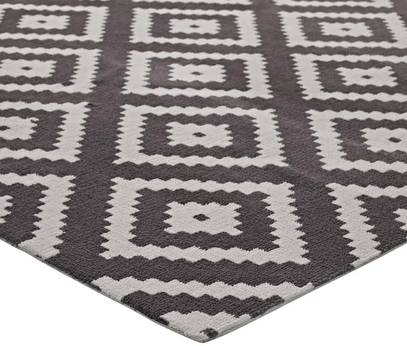 Alika Abstract Diamond Trellis 5x8 Area Rug