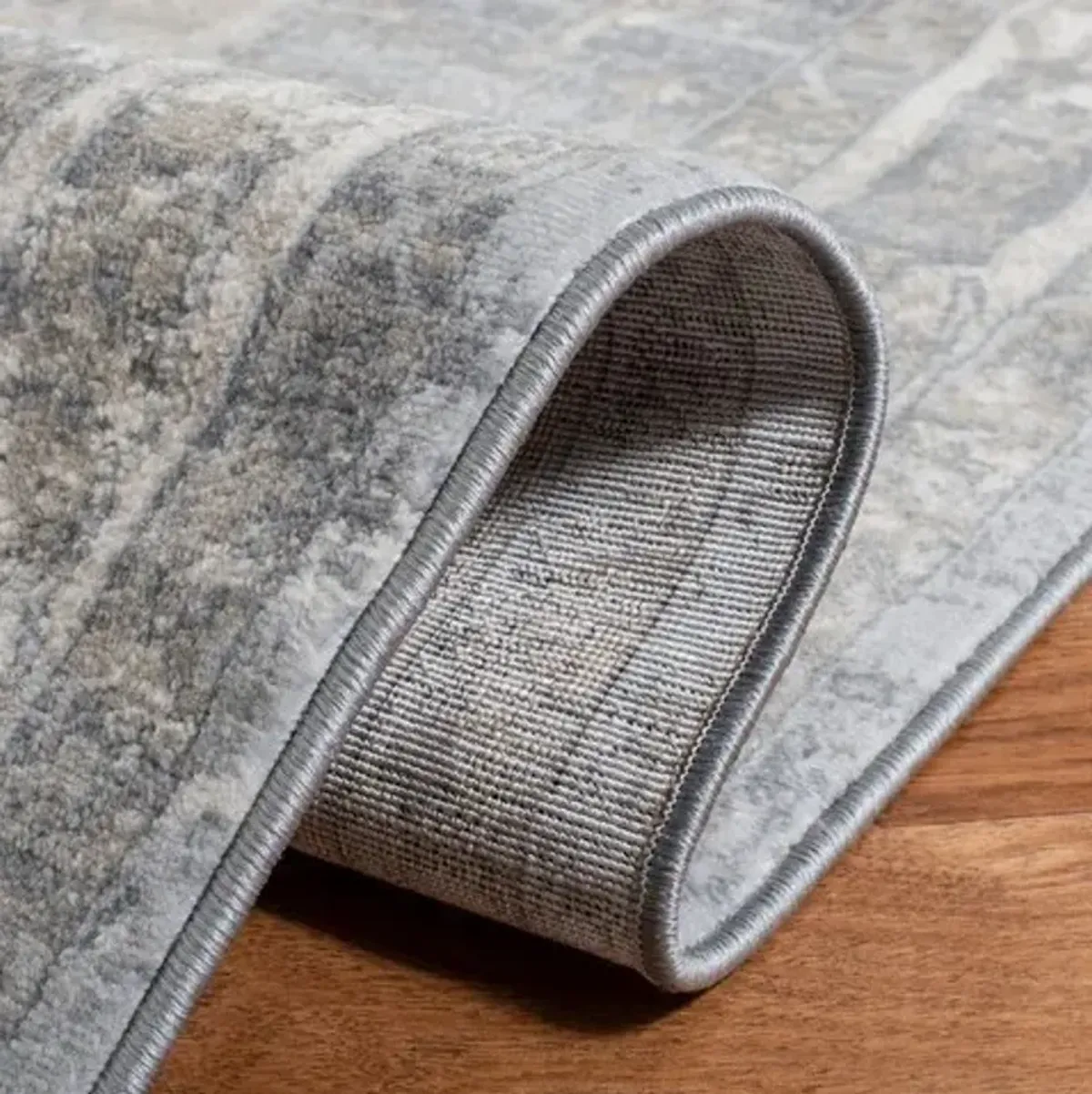 Brentwood 852 Grey / Beige 8' X 10' Large Rectangle Powerloomed Rug