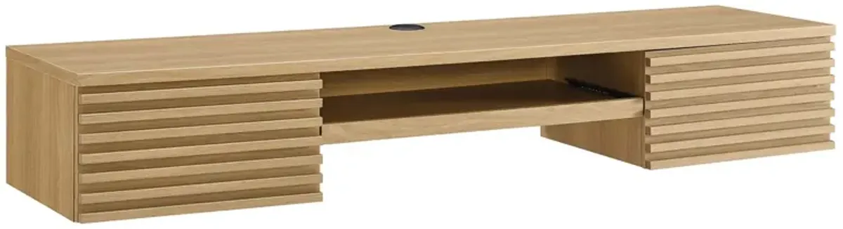 Render Wall Mount Wood Office Desk