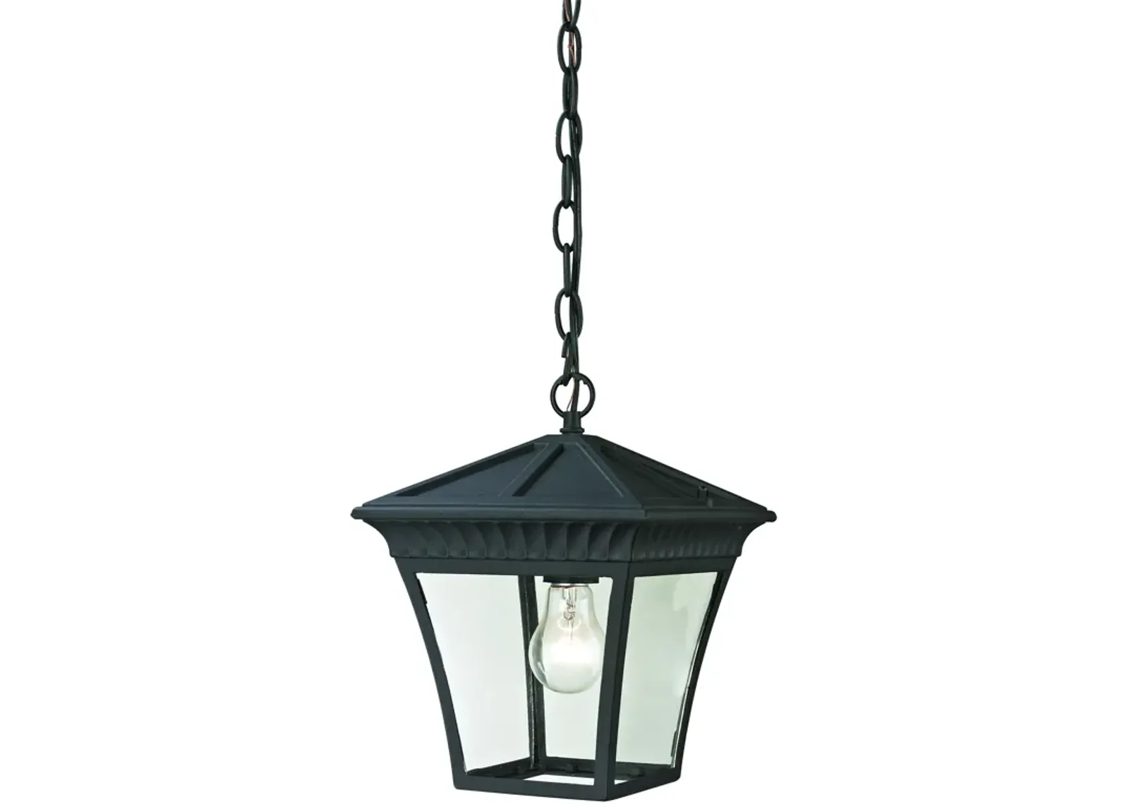 Ridgewood 9" Wide 1-Light Outdoor Pendant - Matte Textured Black