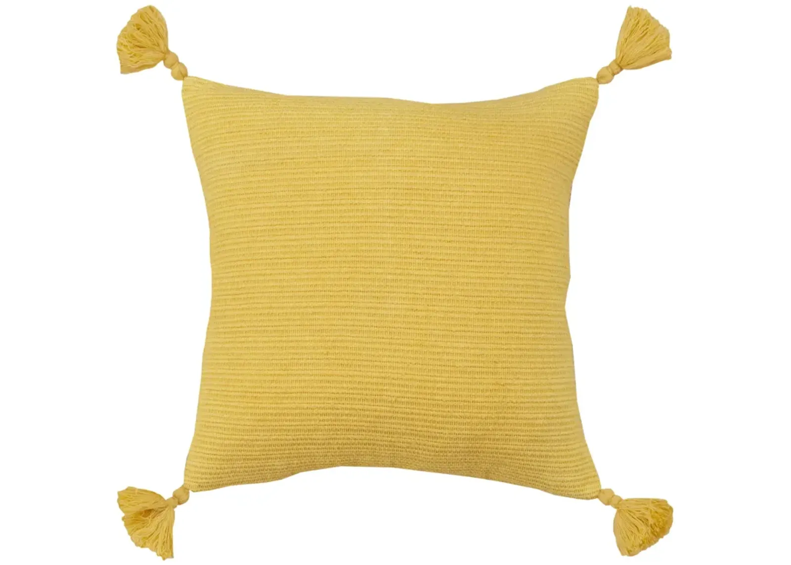 Solid Stripe Dark Yellow Pillow