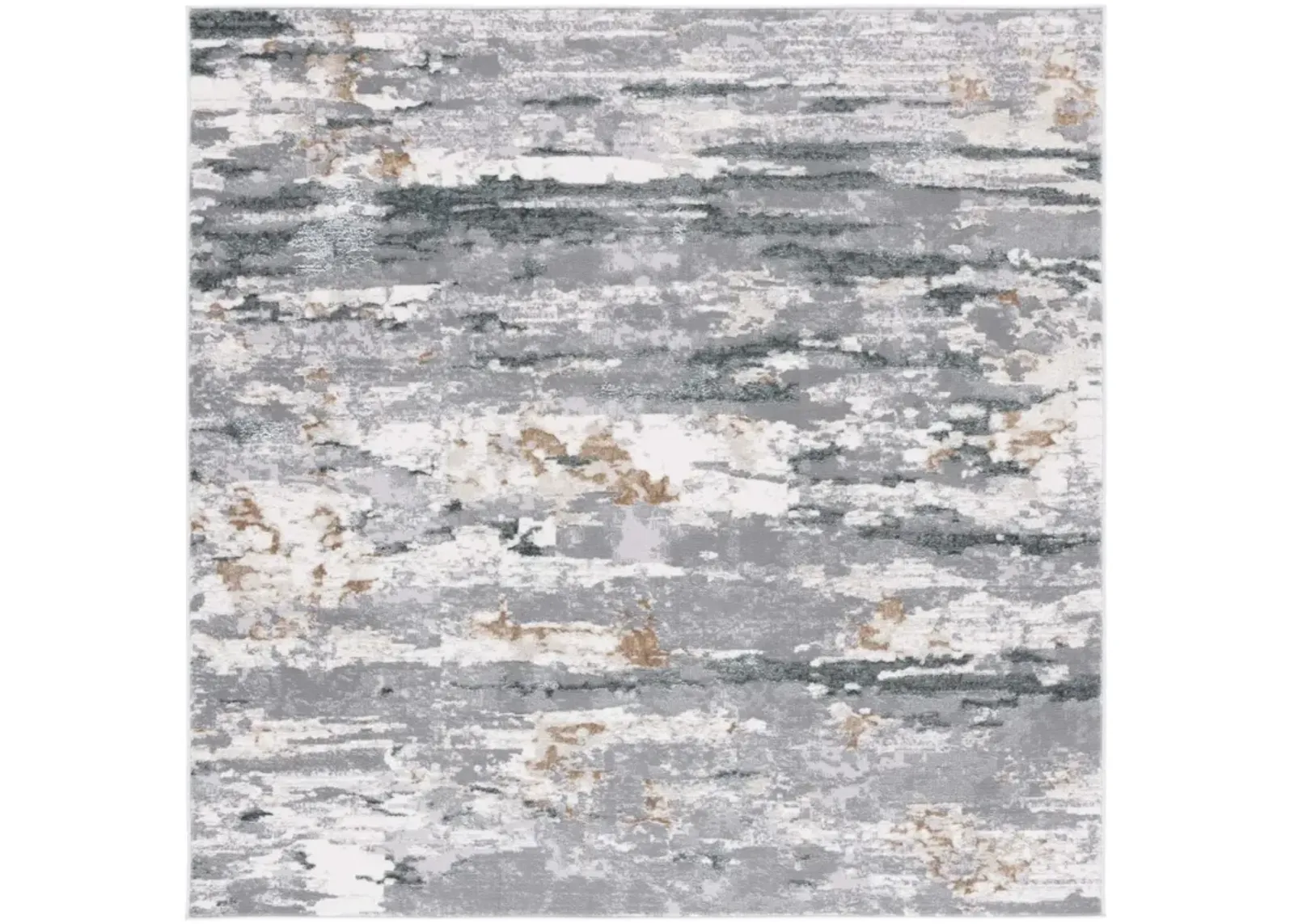 ALENIA 107 GREY  6'-7' X 6'-7' Square Square Rug