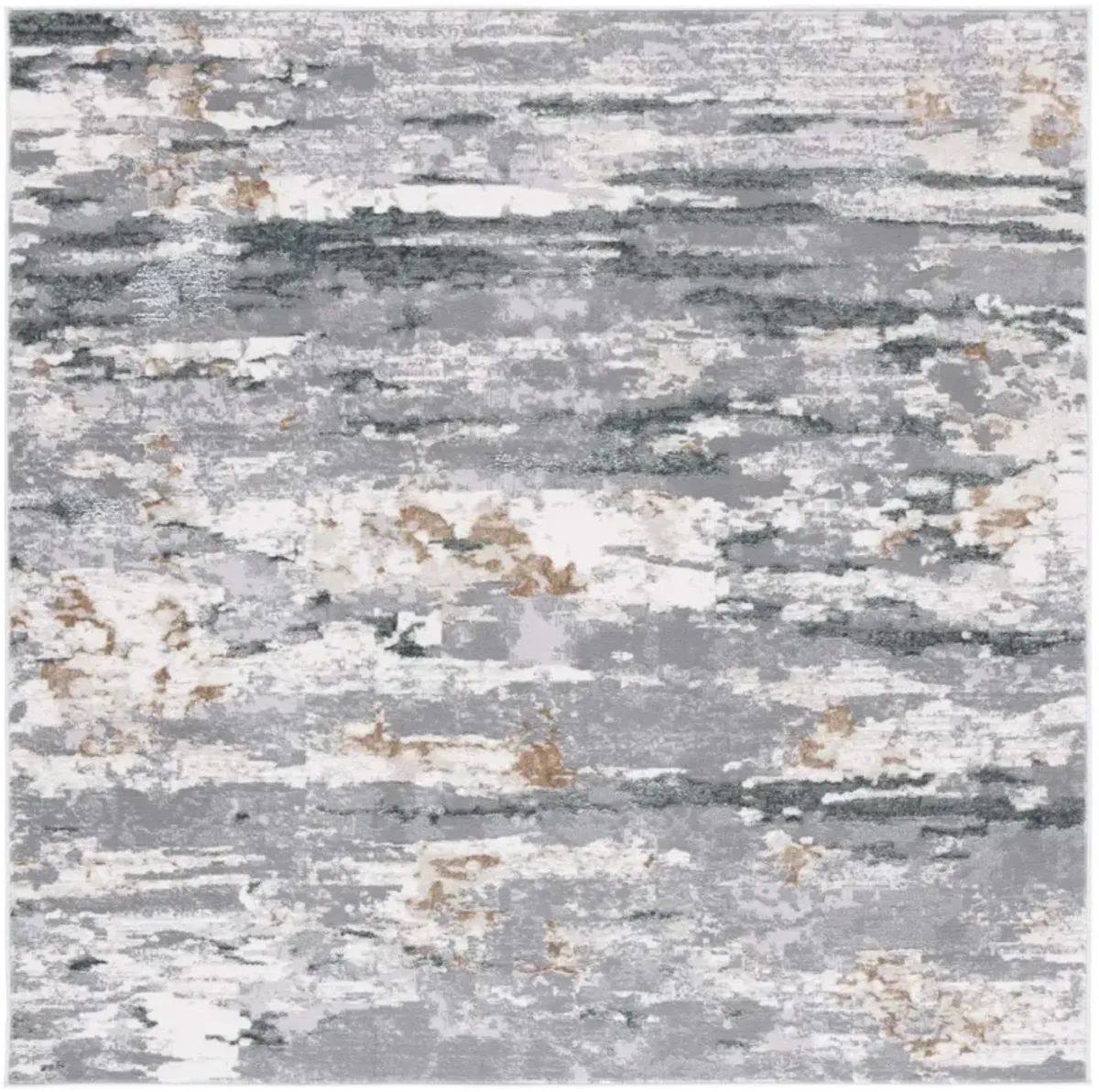 ALENIA 107 GREY  6'-7' X 6'-7' Square Square Rug