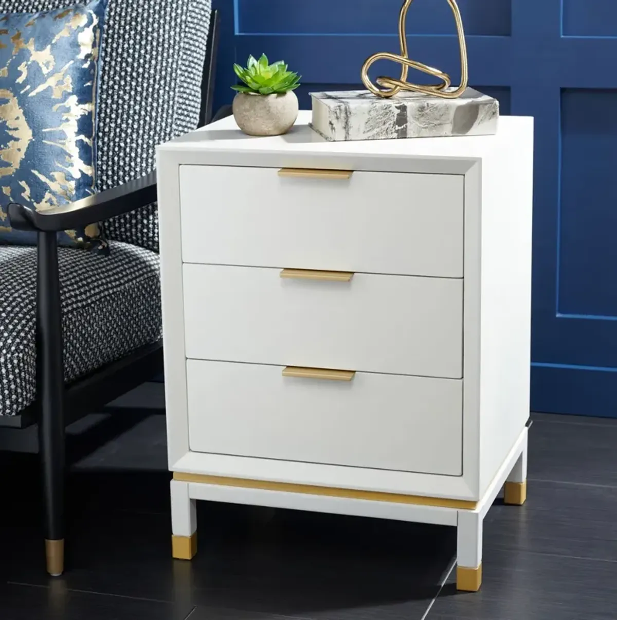 BASKIN 3 DRAWER ACCENT TABLE