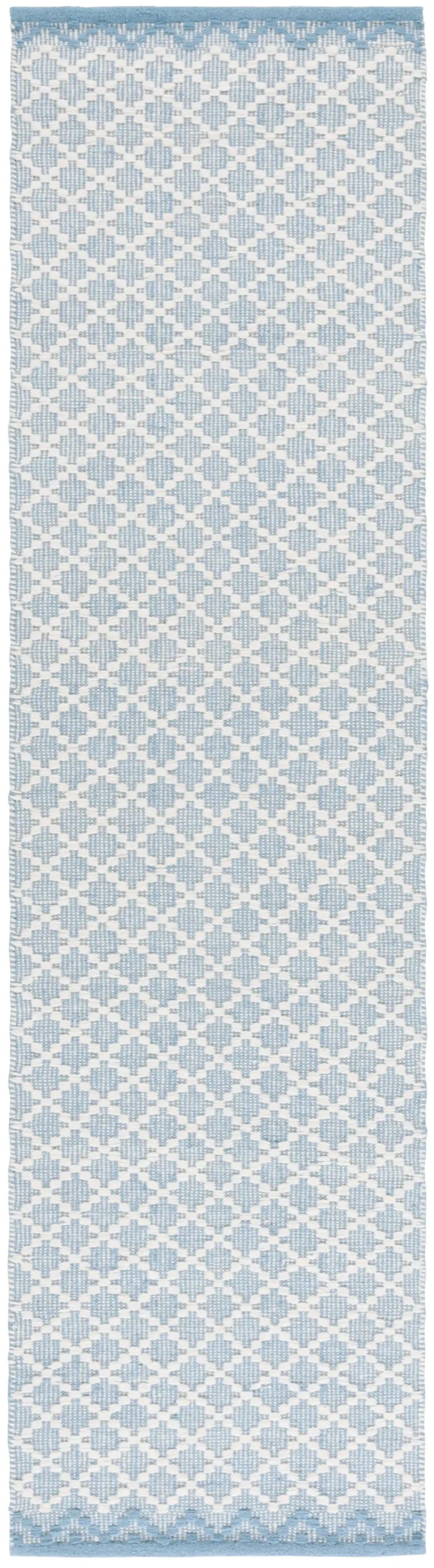 VERMONT 908 LIGHT BLUE  2'-3' x 9' Runner Rug