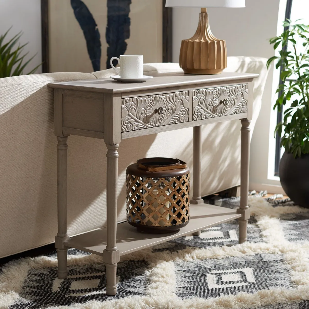 JOSIE 2 DRAWER CONSOLE TABLE 