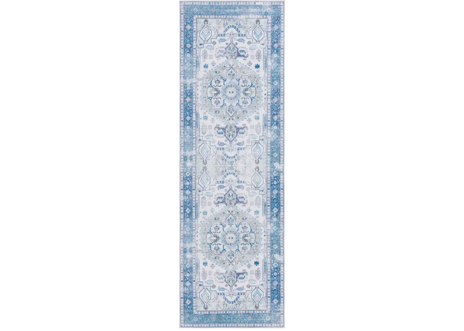 ARIZONA 105 Blue 2'-6' X 8' Runner Rug