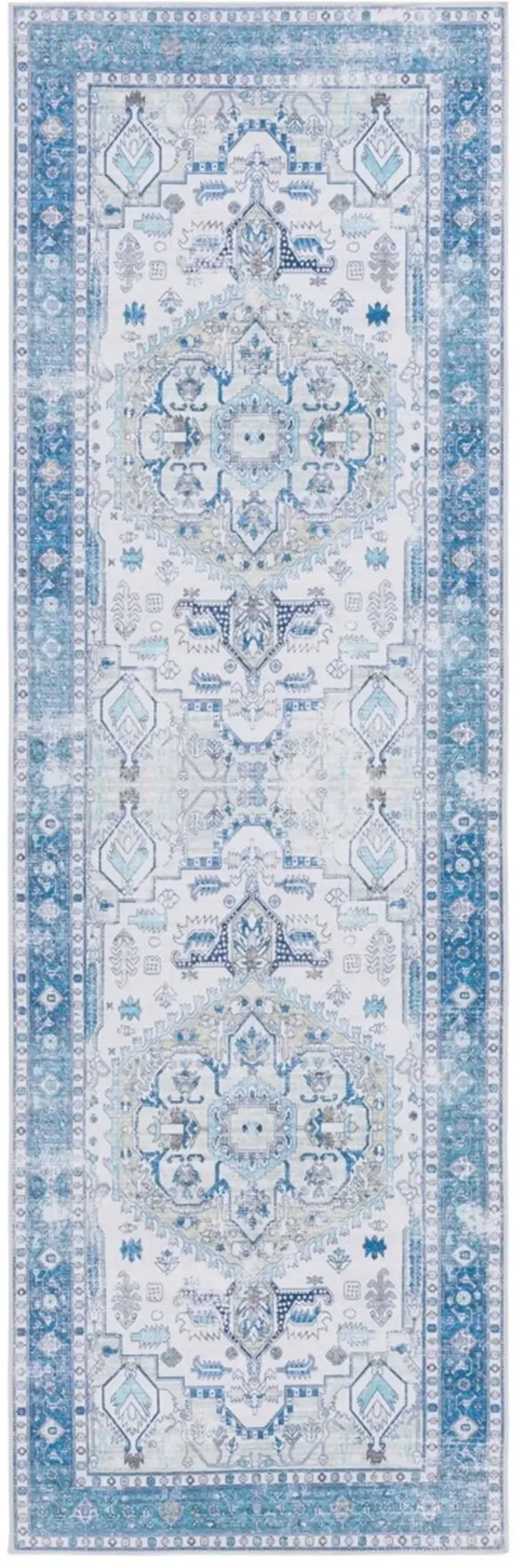 ARIZONA 105 Blue 2'-6' X 8' Runner Rug