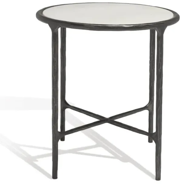 Jessa Metal Round End Table
