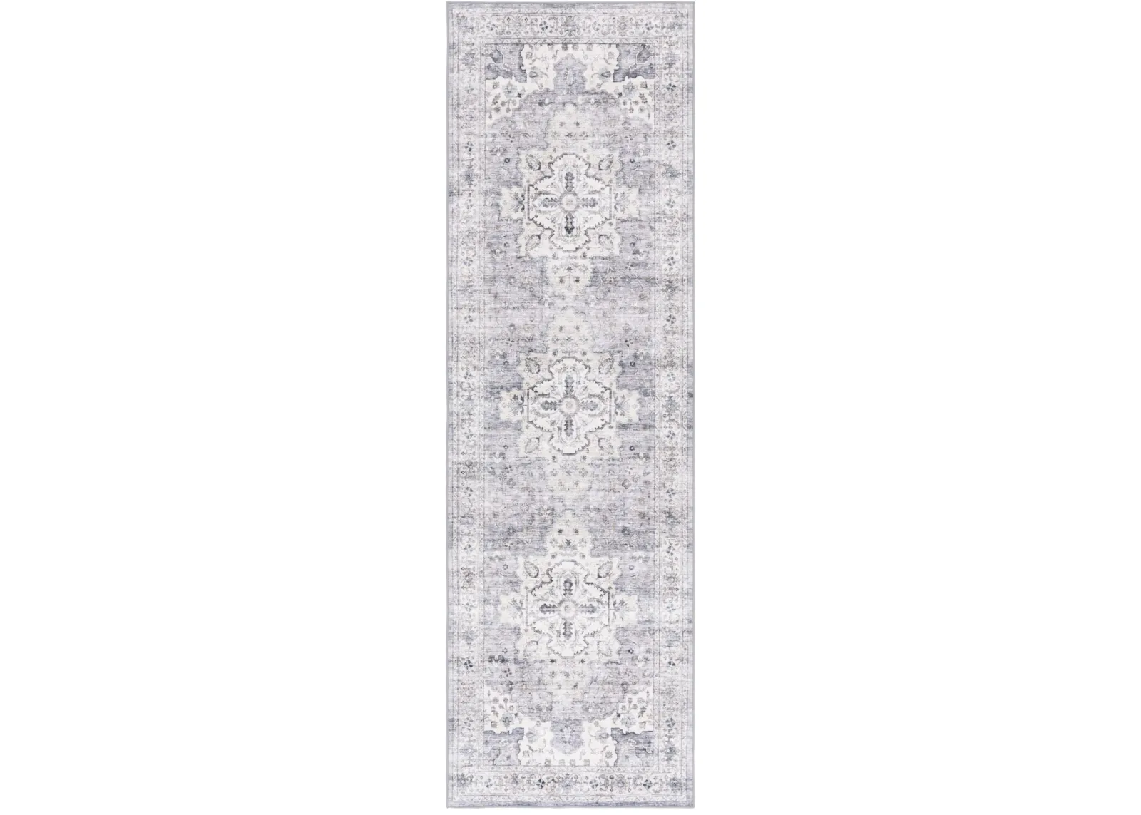 ARIZONA 520 LIGHT GREY  2'-6' x 8' Runner Rug