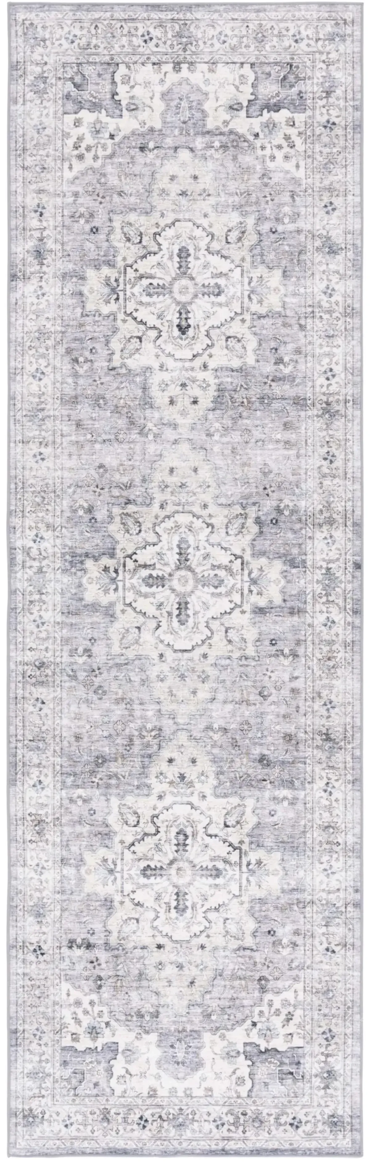 ARIZONA 520 LIGHT GREY  2'-6' x 8' Runner Rug