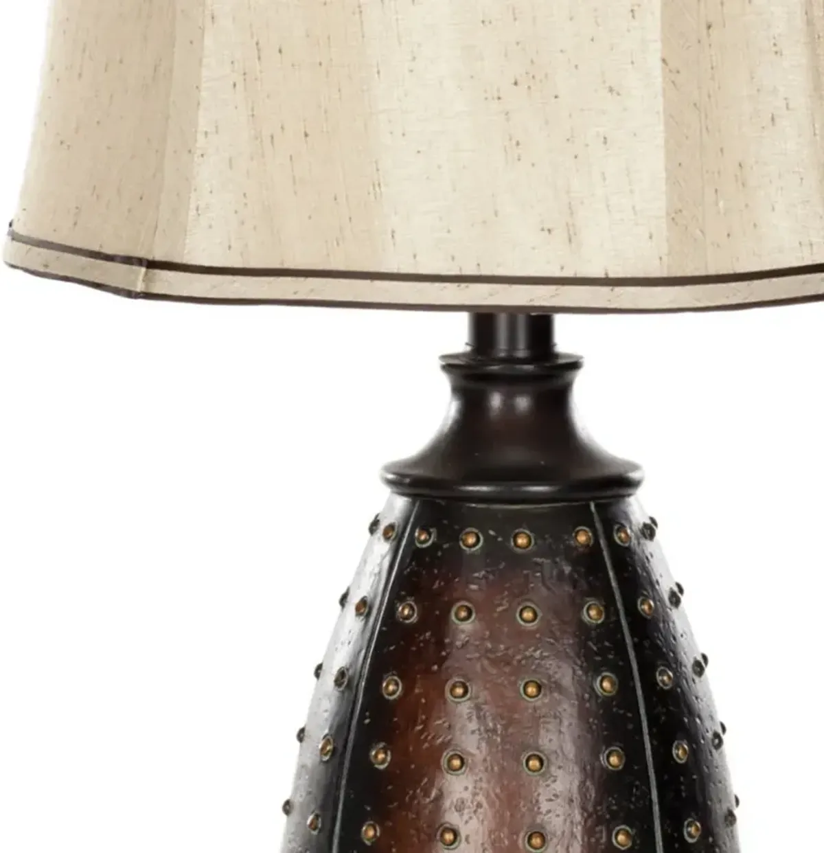 Santa 28.5-Inch H Fe Faux Leather Lamp - Set of 2