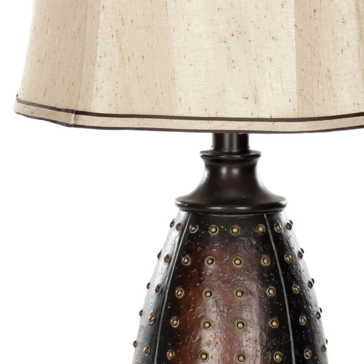 Santa 28.5-Inch H Fe Faux Leather Lamp - Set of 2