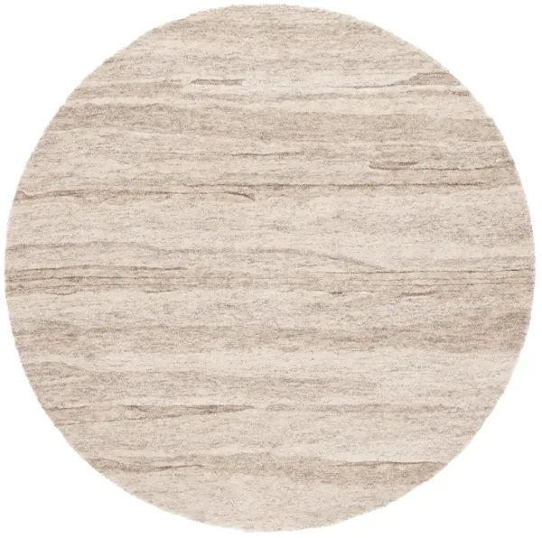 EBONY Hand Tufted 6' x 6' Round area rug