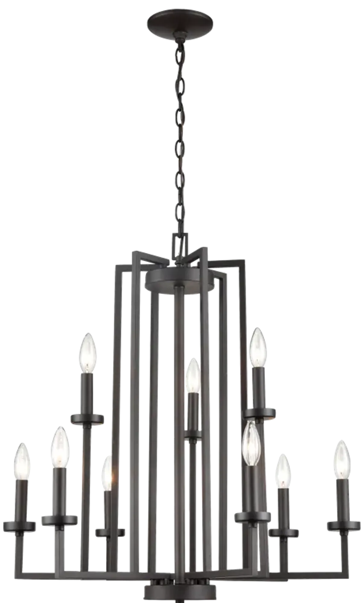 West End 26.75" Wide 9-Light Chandelier - Oil Rubbed Bronze