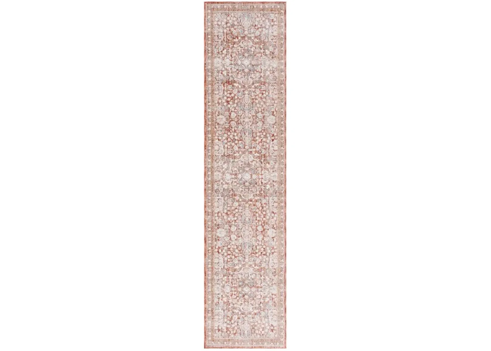 HARLOW 163 Red 2' X 8' Runner Rug