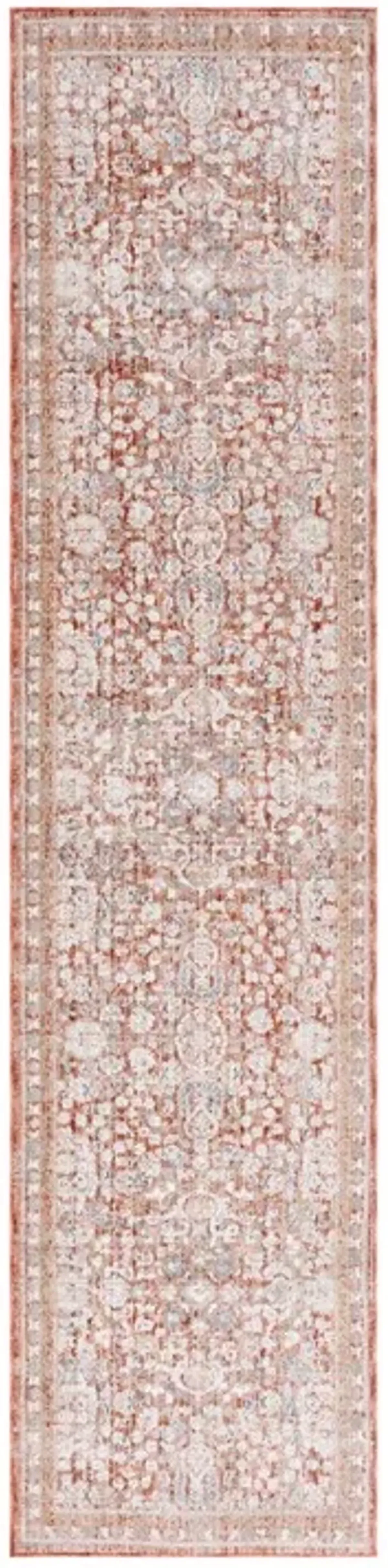 HARLOW 163 Red 2' X 8' Runner Rug