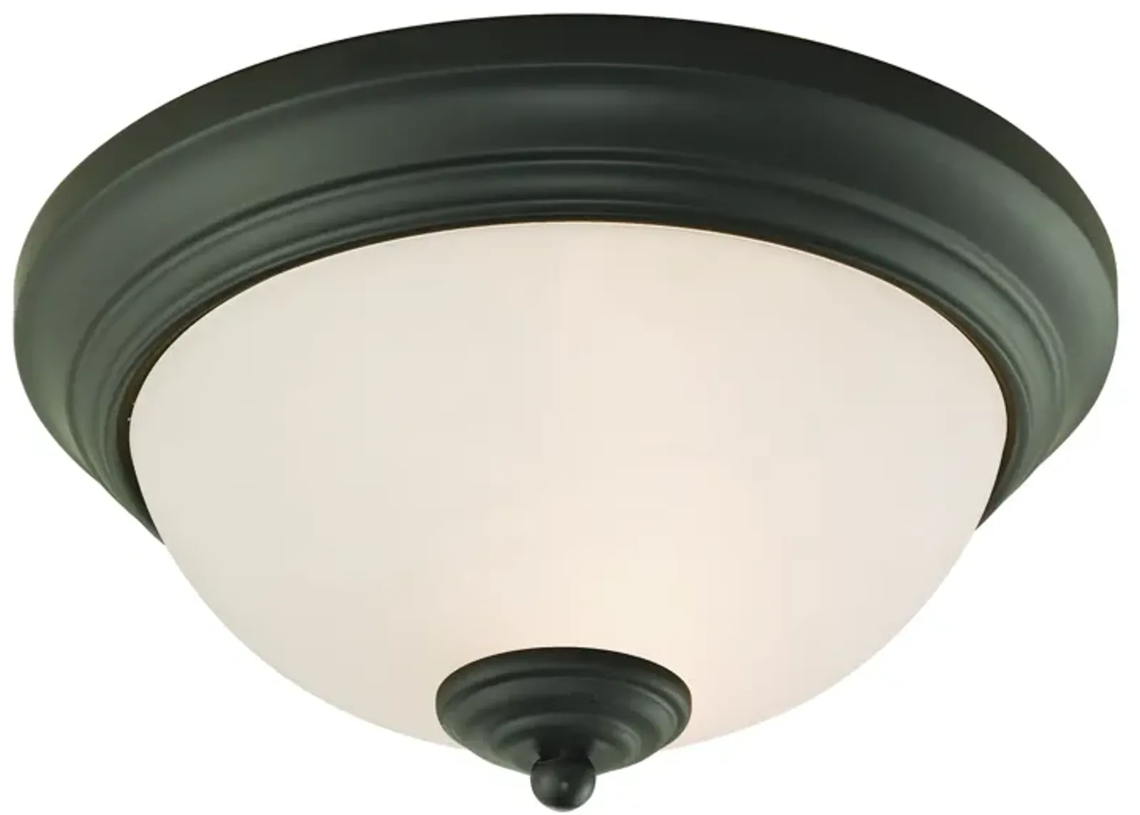 Huntington 11" Wide 2-Light Flush Mount - Oil Rubbed Bronze