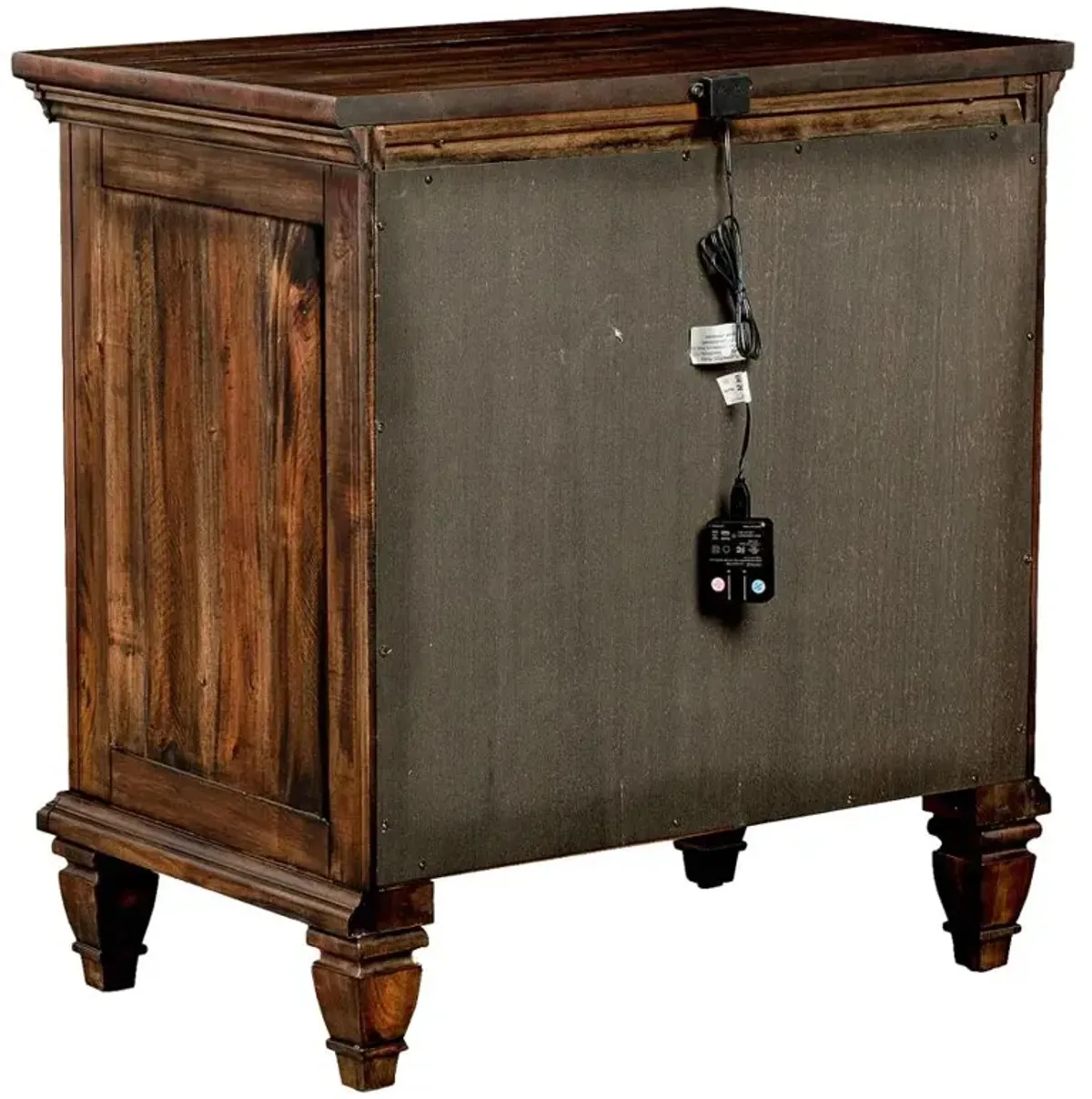 Avenue 3-drawer Nightstand Weathered Burnished Brown