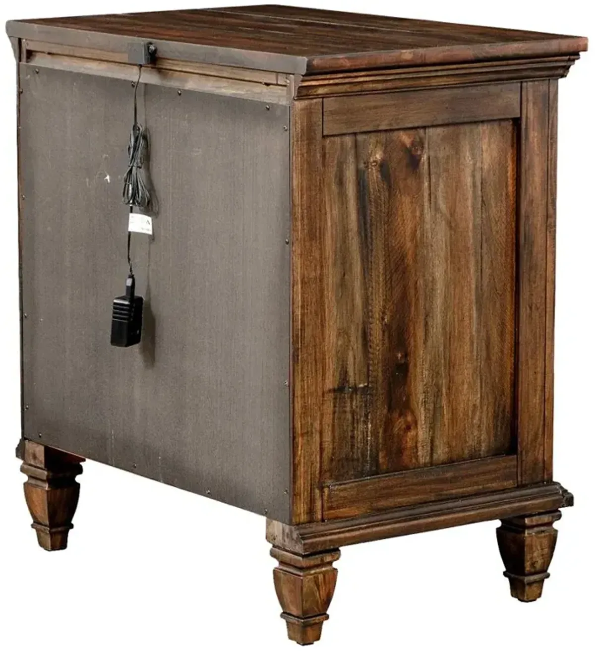 Avenue 3-drawer Nightstand Weathered Burnished Brown